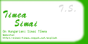 timea simai business card